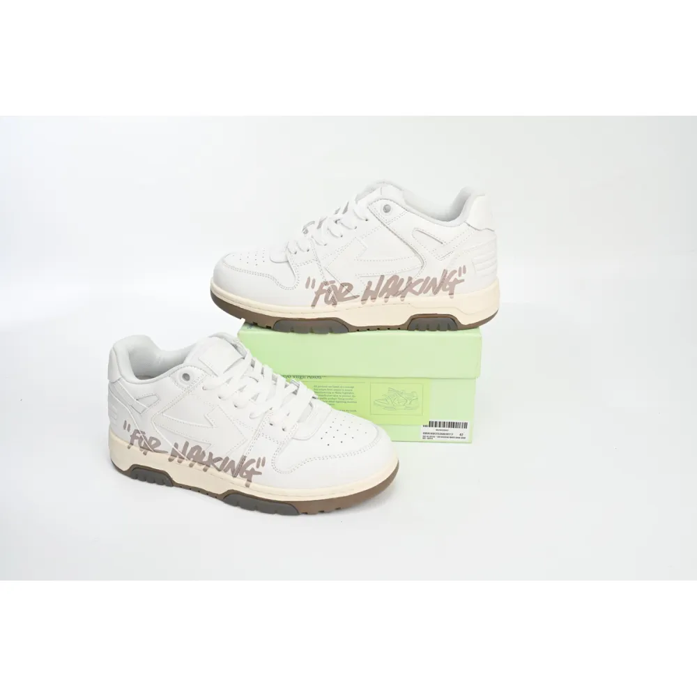 OFF-WHITE Out Of Office Beige Gray OMIA189 C99LEA00 30117