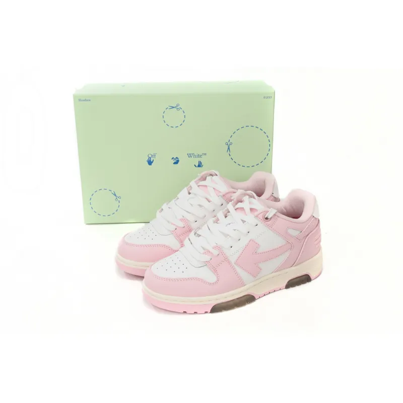Off-White Out Of Office Calf Leather White Pink (Women's) OWIA259C99-LEA006-0130
