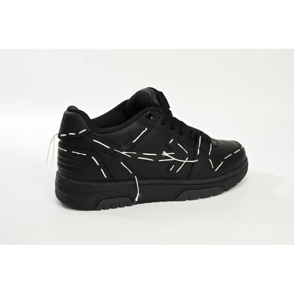 OFF-WHITE Out Of Office Low Sartorial Stitching Black Black (Women's) OWIA259S23LEA0101010