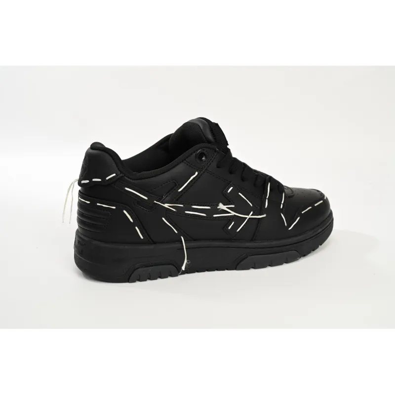 OFF-WHITE Out Of Office Low Sartorial Stitching Black Black (Women's) OWIA259S23LEA0101010