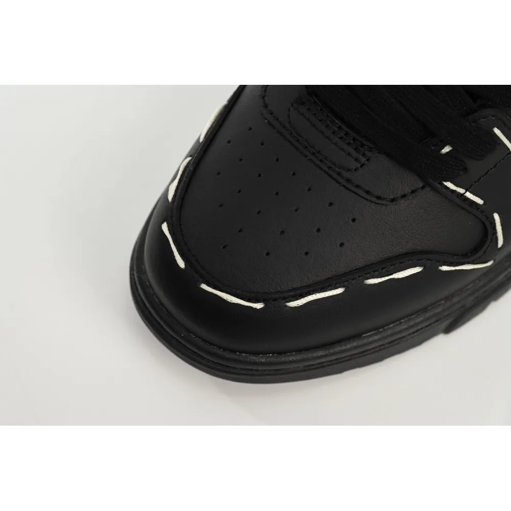 OFF-WHITE Out Of Office Low Sartorial Stitching Black Black (Women's) OWIA259S23LEA0101010