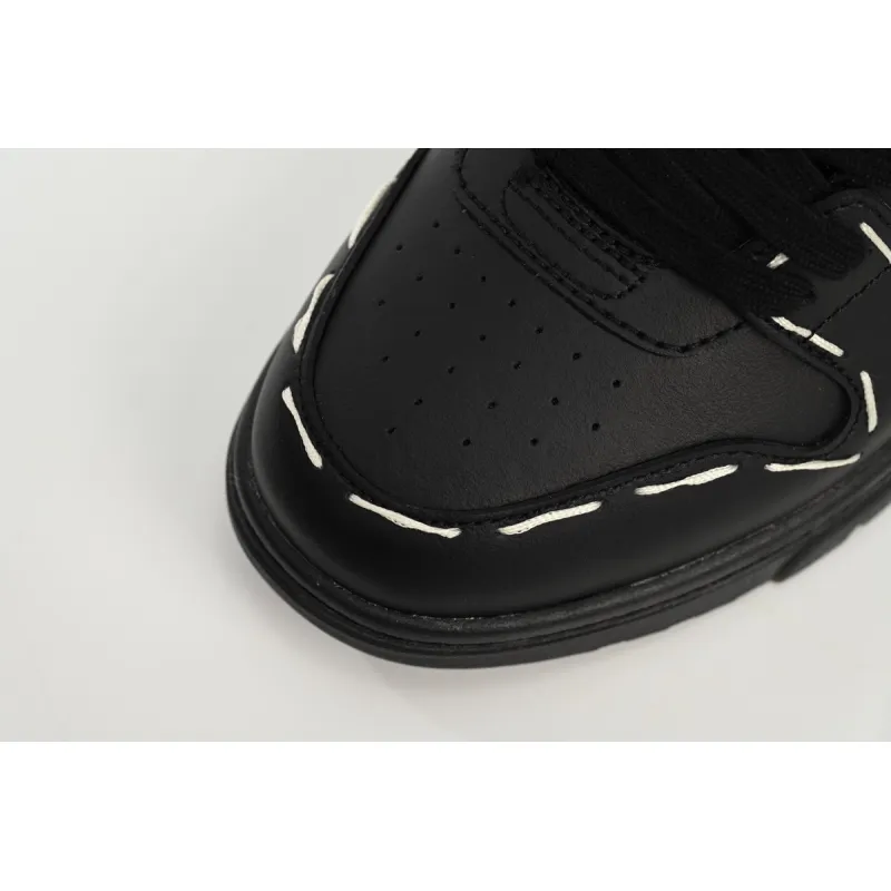 OFF-WHITE Out Of Office Low Sartorial Stitching Black Black (Women's) OWIA259S23LEA0101010