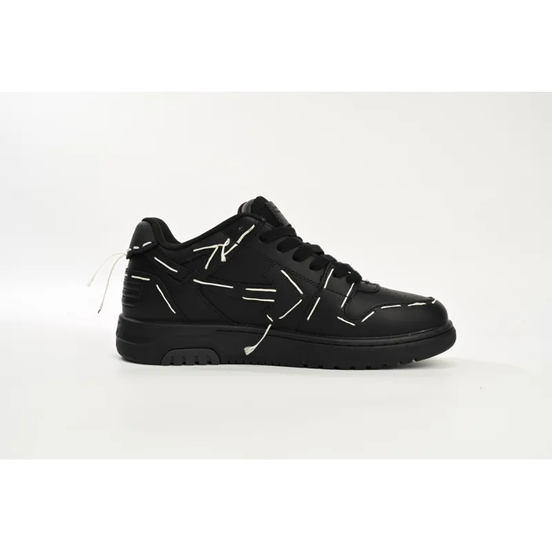 OFF-WHITE Out Of Office Low Sartorial Stitching Black Black (Women's) OWIA259S23LEA0101010
