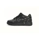 OFF-WHITE Out Of Office Low Sartorial Stitching Black Black (Women's) OWIA259S23LEA0101010