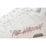 OFF-WHITE Out Of Office LowFor Walking White Pink (Women's) OWIA259C99LEA0110130