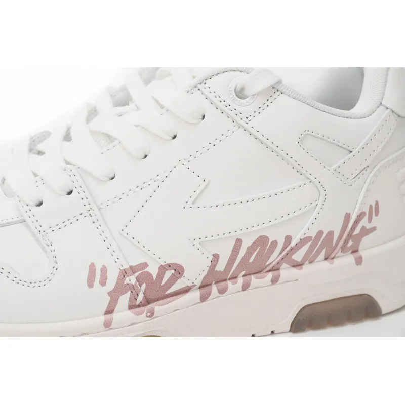 OFF-WHITE Out Of Office LowFor Walking White Pink (Women's) OWIA259C99LEA0110130