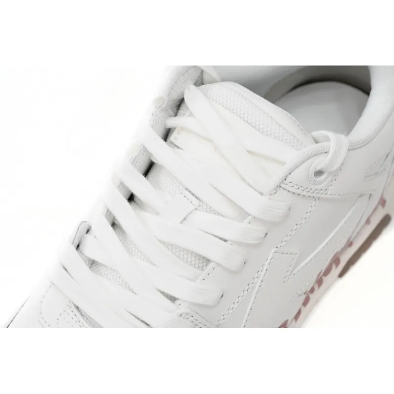 OFF-WHITE Out Of Office LowFor Walking White Pink (Women's) OWIA259C99LEA0110130