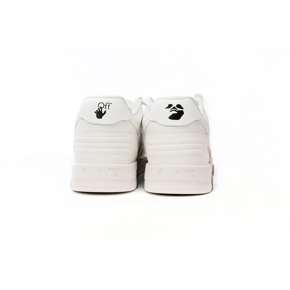 OFF-WHITE Out Of Office LowFor Walking White Pink (Women's) OWIA259C99LEA0110130