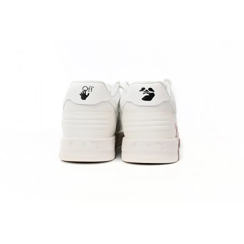OFF-WHITE Out Of Office LowFor Walking White Pink (Women's) OWIA259C99LEA0110130