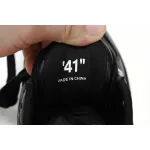 OFF-WHITE Out Of Office OOO "For Walking" Low Tops Black White OMIA189C99LEA0021001
