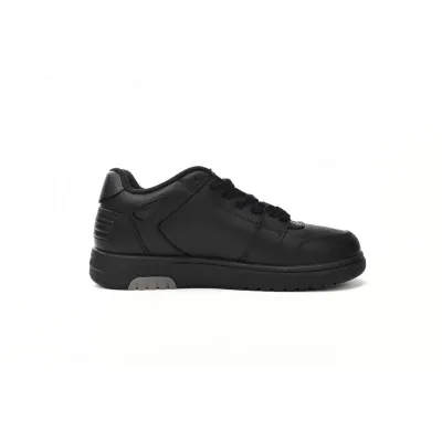 OFF-WHITE Out Of Office OOO "For Walking" Low Tops Black White OMIA189C99LEA0021001 02