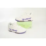 OFF-WHITE Out Of Office OOO "For Walking" Low Tops White Lilac (Women's) OWIA259S23LEA0030136