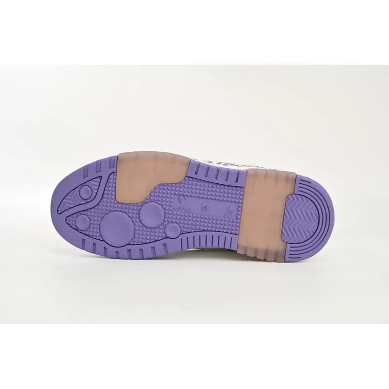 OFF-WHITE Out Of Office OOO "For Walking" Low Tops White Lilac (Women's) OWIA259S23LEA0030136