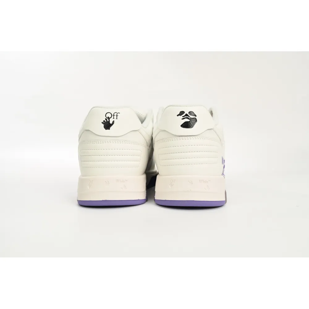 OFF-WHITE Out Of Office OOO "For Walking" Low Tops White Lilac (Women's) OWIA259S23LEA0030136