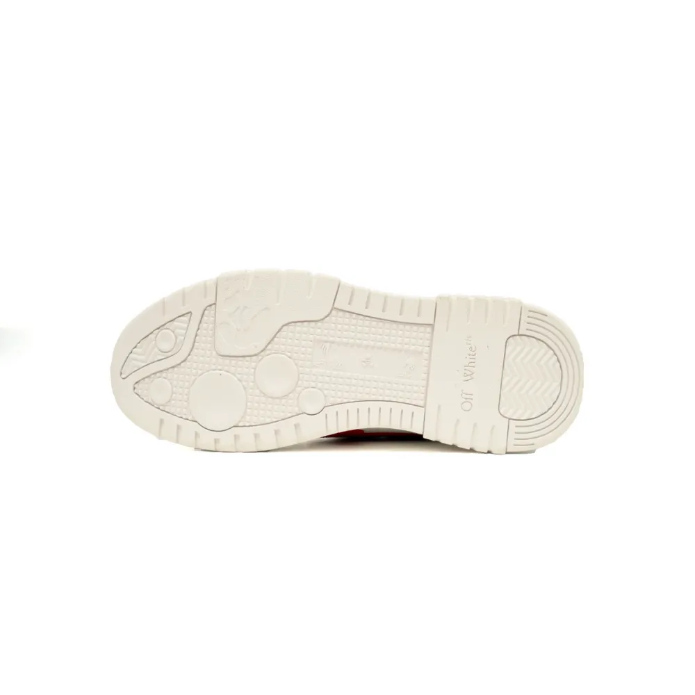 OFF-WHITE Out Of Office OOO Low Tops 2024 Lunar New Year Red White OMIA189G23LEA0070125