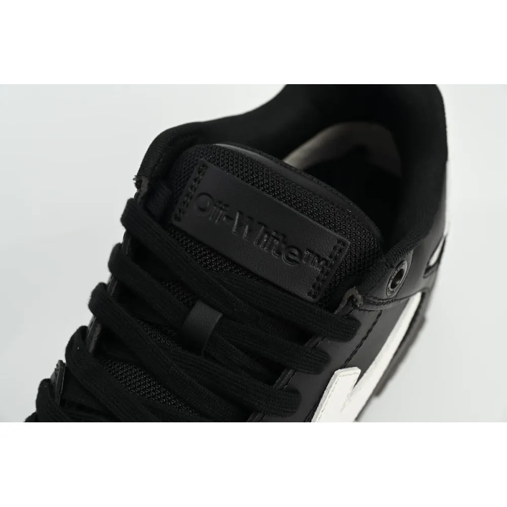 OFF-WHITE Out Of Office OOO Low Tops Black Grey White SS22 OMIA189C99LEA0011001
