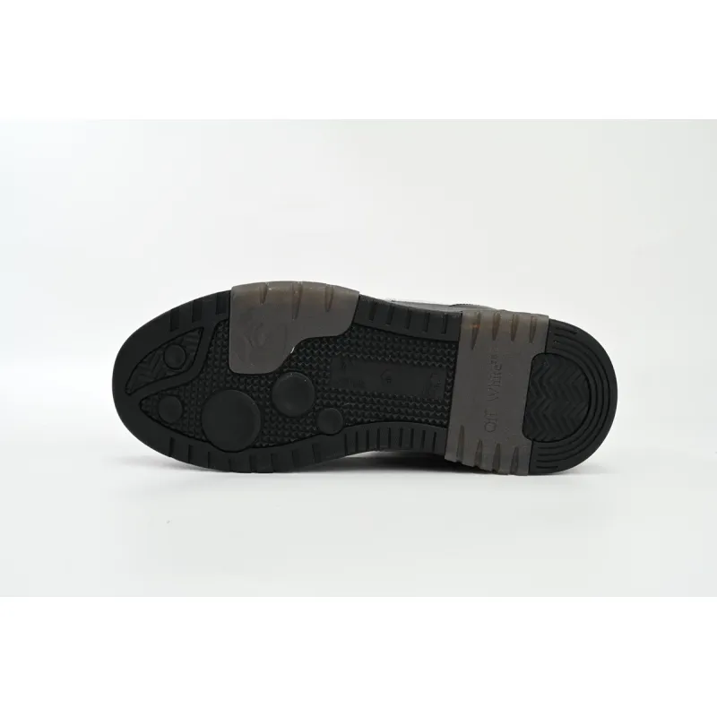 OFF-WHITE Out Of Office OOO Low Tops Black Grey White SS22 OMIA189C99LEA0011001