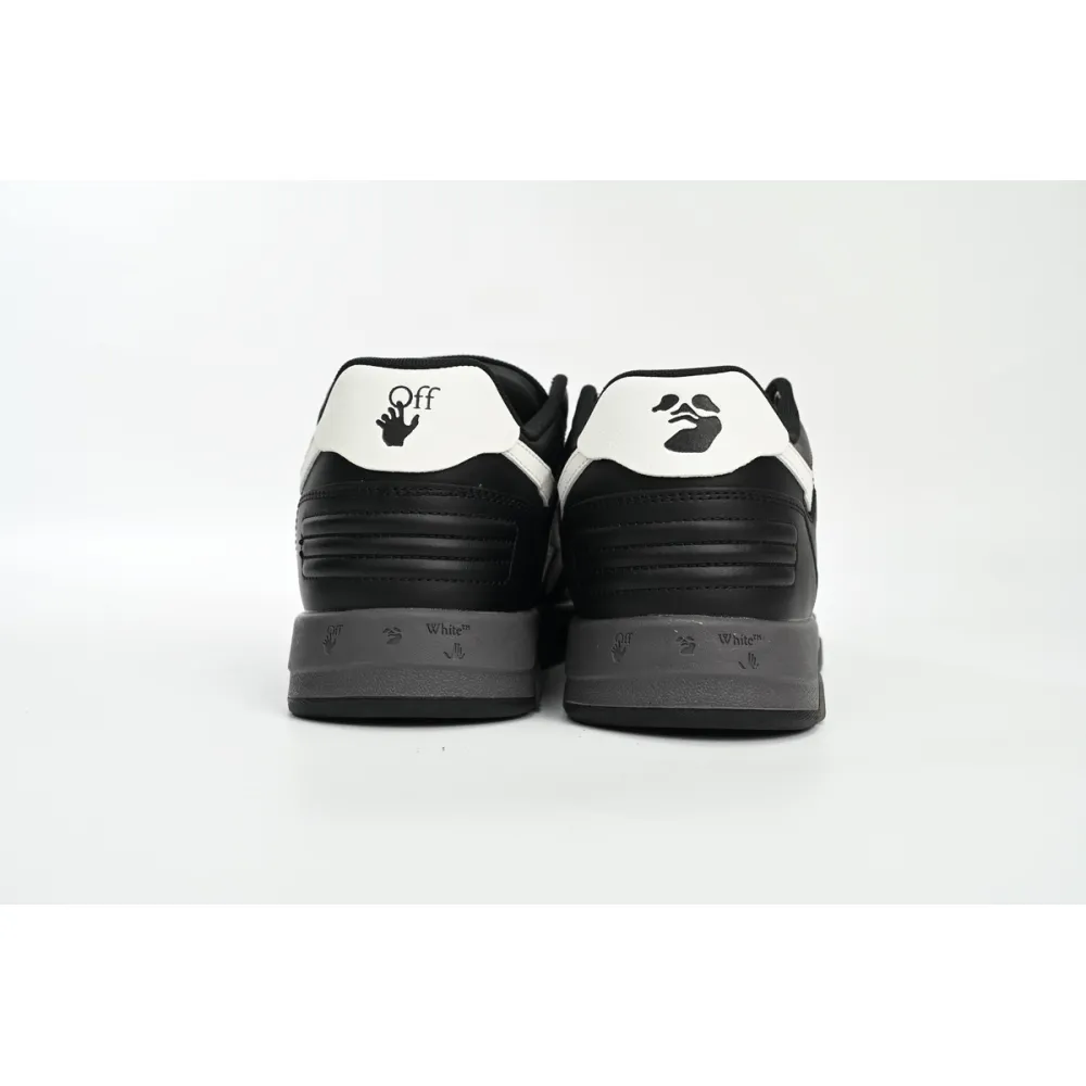OFF-WHITE Out Of Office OOO Low Tops Black Grey White SS22 OMIA189C99LEA0011001