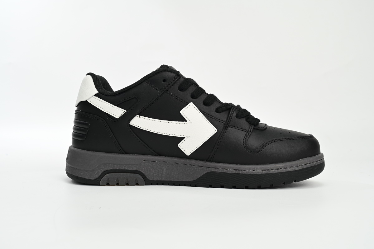 OFF-WHITE Out Of Office OOO Low Tops Black Grey White SS22 OMIA189C99LEA0011001