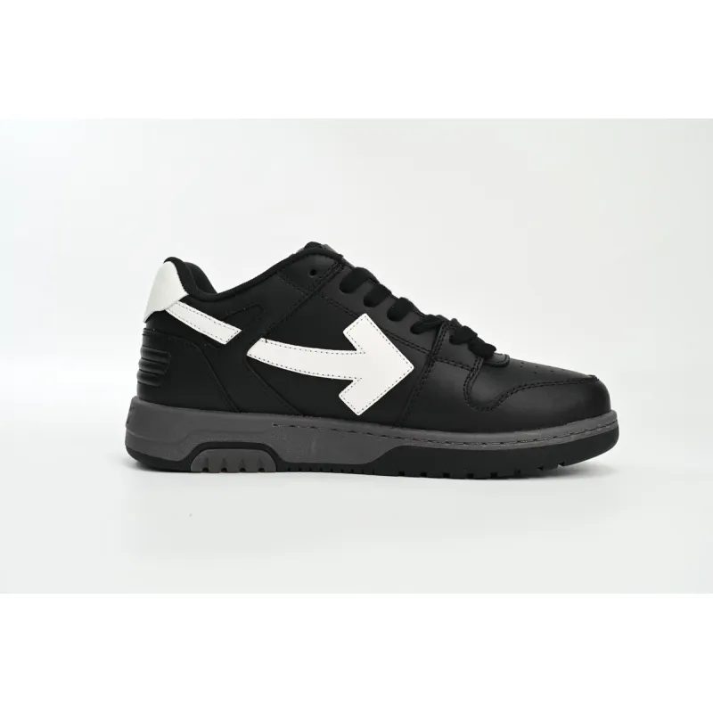 OFF-WHITE Out Of Office OOO Low Tops Black Grey White SS22 OMIA189C99LEA0011001