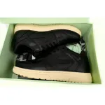 OFF-WHITE Out Of Office OOO Low Tops Black Gum OMIA189F23LEA0011010