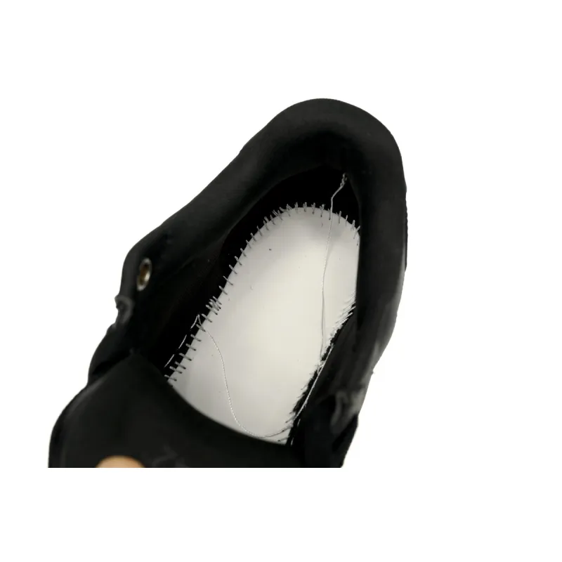 OFF-WHITE Out Of Office OOO Low Tops Black Gum OMIA189F23LEA0011010