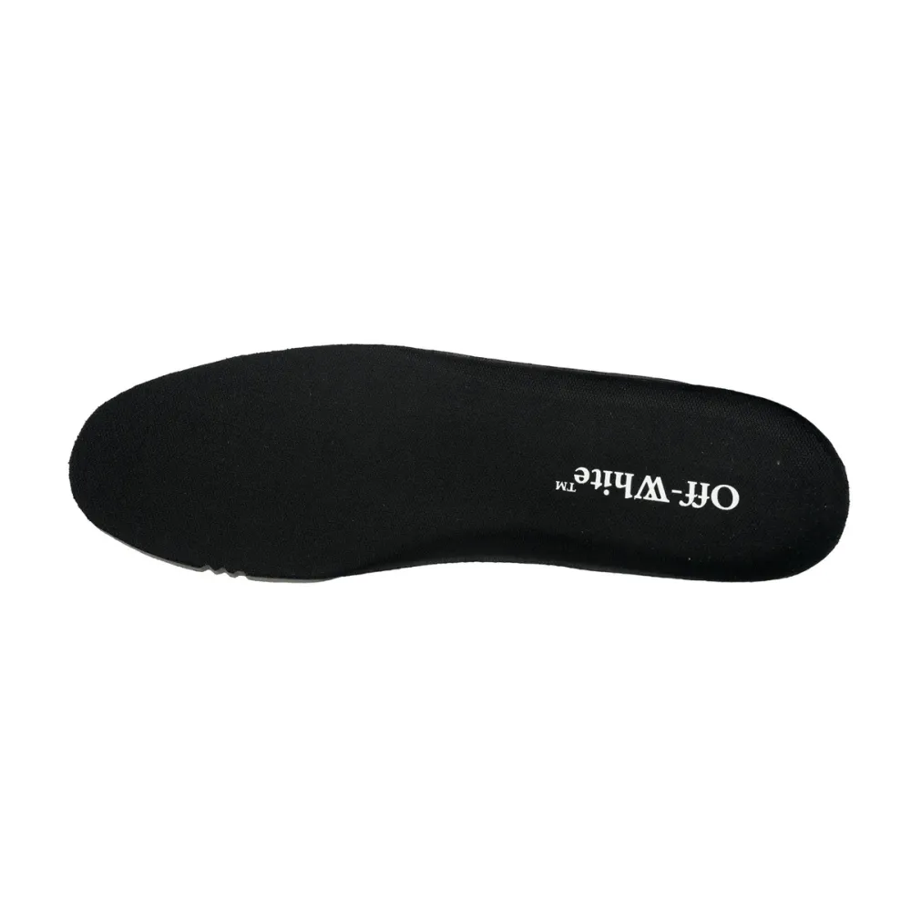 OFF-WHITE Out Of Office OOO Low Tops Black Gum OMIA189F23LEA0011010