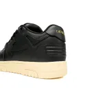 OFF-WHITE Out Of Office OOO Low Tops Black Gum OMIA189F23LEA0011010