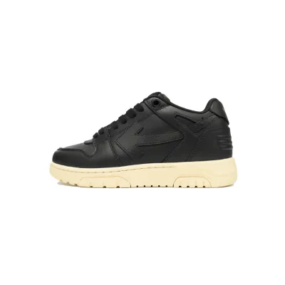 OFF-WHITE Out Of Office OOO Low Tops Black Gum OMIA189F23LEA0011010 01