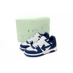 OFF-WHITE Out Of Office OOO Low Tops Dusty Blue White OMIA189C99LEA0044201