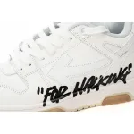 OFF-WHITE Out Of Office OOO Low Tops For Walking White Black OMIA189R21LEA0020101