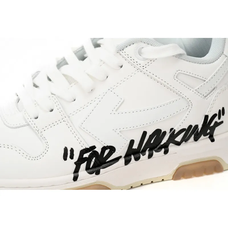 OFF-WHITE Out Of Office OOO Low Tops For Walking White Black OMIA189R21LEA0020101