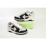 OFF-WHITE Out Of Office OOO Low Tops Light Grey Black OMIA189F22LEA0010709
