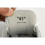 OFF-WHITE Out Of Office OOO Low Tops Light Grey Black OMIA189F22LEA0010709