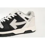 OFF-WHITE Out Of Office OOO Low Tops Light Grey Black OMIA189F22LEA0010709