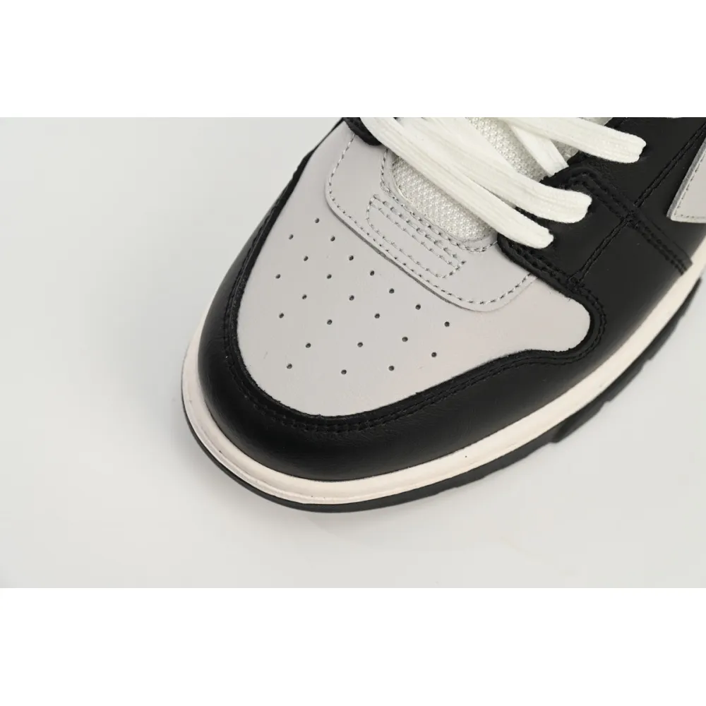 OFF-WHITE Out Of Office OOO Low Tops Light Grey Black OMIA189F22LEA0010709