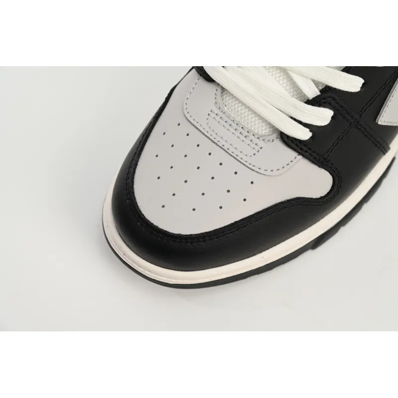 OFF-WHITE Out Of Office OOO Low Tops Light Grey Black OMIA189F22LEA0010709