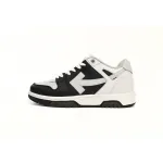 OFF-WHITE Out Of Office OOO Low Tops Light Grey Black OMIA189F22LEA0010709