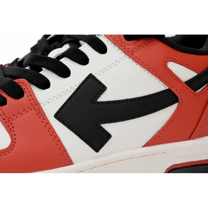 OFF-WHITE Out Of Office OOO Low Tops Red Black (2024) OMIA189C99LEA013-2510