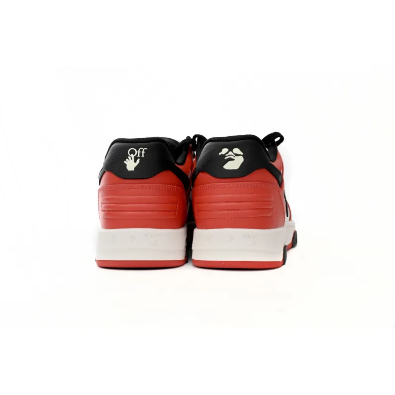 OFF-WHITE Out Of Office OOO Low Tops Red Black (2024) OMIA189C99LEA013-2510