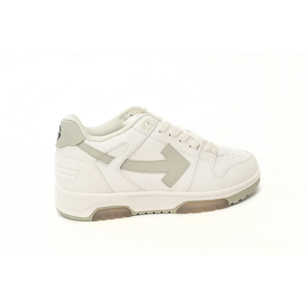 OFF-WHITE Out Of Office OOO Low Tops White Beige  OMIA189C99LEA0010161