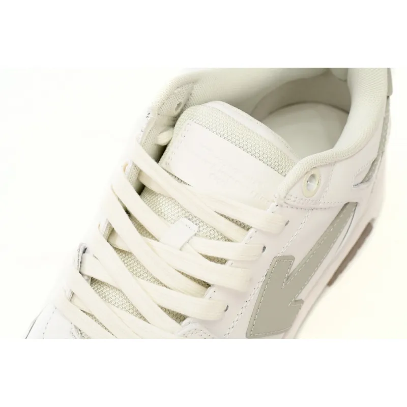 OFF-WHITE Out Of Office OOO Low Tops White Beige  OMIA189C99LEA0010161
