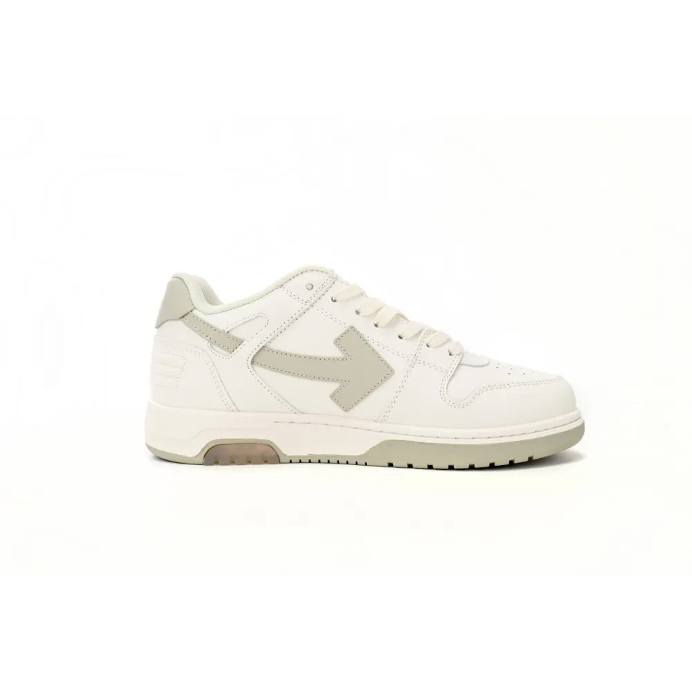 OFF-WHITE Out Of Office OOO Low Tops White Beige  OMIA189C99LEA0010161
