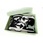 OFF-WHITE Out Of Office OOO Low Tops White Black White OMIA189C99LEA0011004