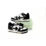 OFF-WHITE Out Of Office OOO Low Tops White Black White OMIA189C99LEA0011004