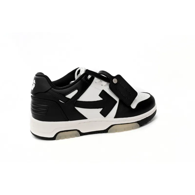 OFF-WHITE Out Of Office OOO Low Tops White Black White OMIA189C99LEA0011004