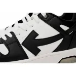 OFF-WHITE Out Of Office OOO Low Tops White Black White OMIA189C99LEA0011004