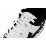OFF-WHITE Out Of Office OOO Low Tops White Black White OMIA189C99LEA0011004