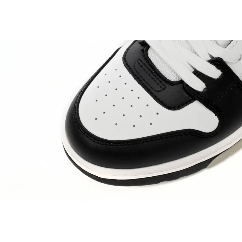 OFF-WHITE Out Of Office OOO Low Tops White Black White OMIA189C99LEA0011004
