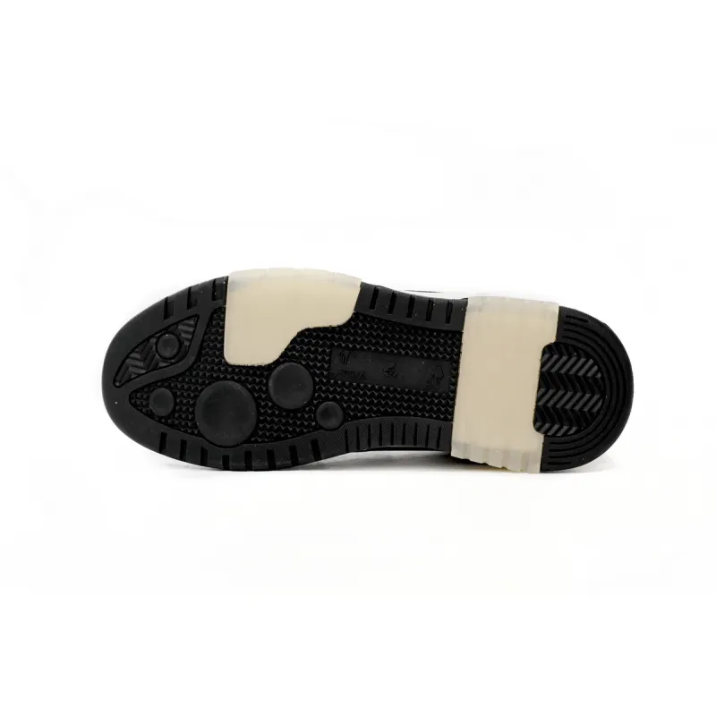 OFF-WHITE Out Of Office OOO Low Tops White Black White OMIA189C99LEA0011004